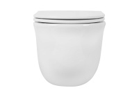 Унитаз подвесной безободковый Aquatek КЛАССИК 525*365*340 с легкосъемным сиденьем Soft Close