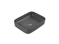 Раковина накладная Aquatek Вега на столешницу 500*390*130мм серый матовый