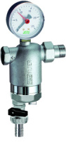 Фильтр FAR 3/4" ВР-НР 300 мкм с магнитной вставкой с манометром Tmax: 95 °С 25 бар