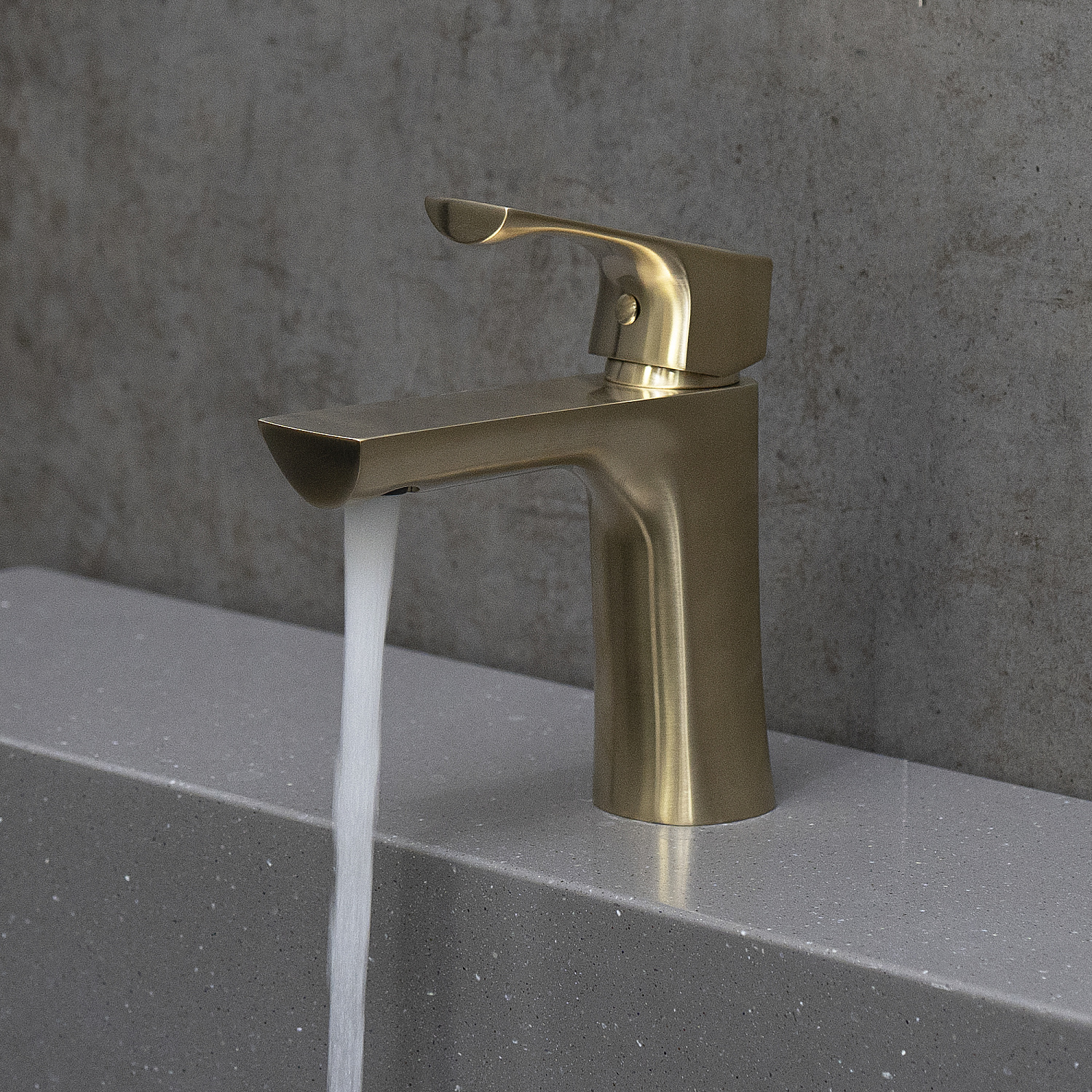 Смеситель Lemark Ursus LM7206BG для раковины монолитный