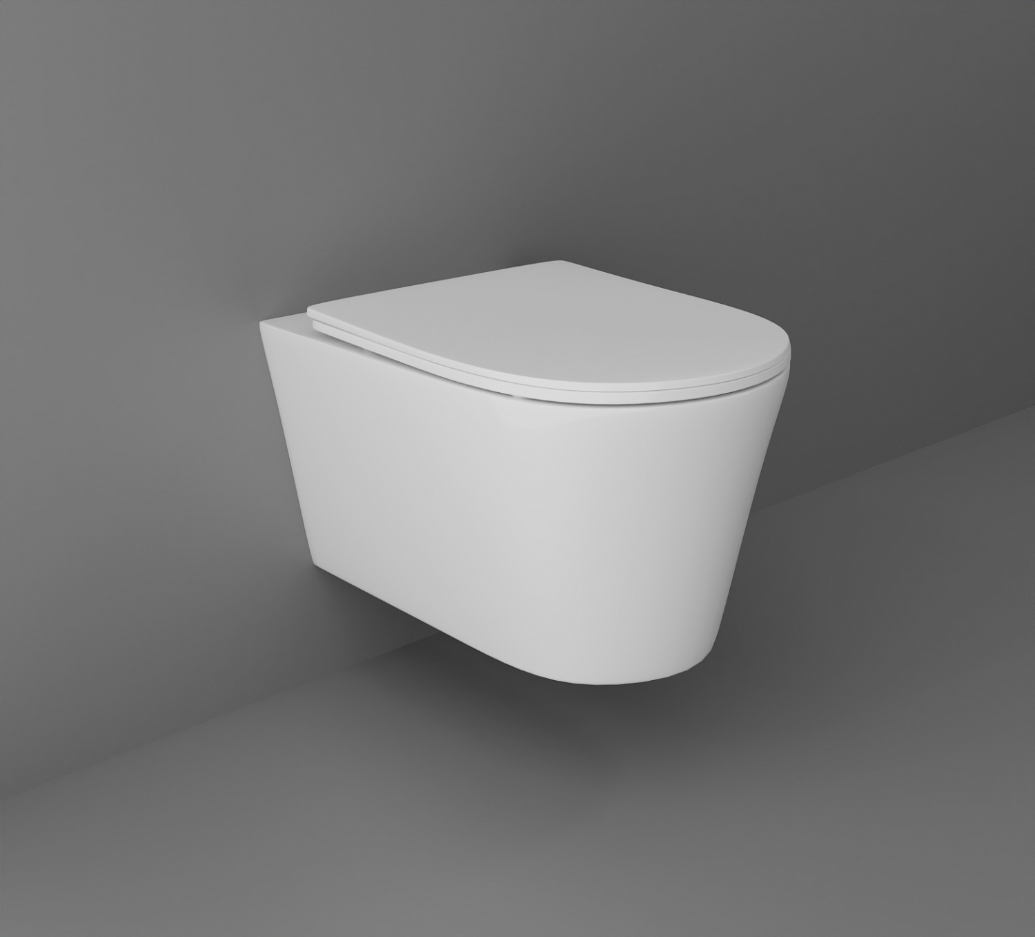 Унитаз подвесной безободковый Aquatek ВЕГА 525*360*320 с сиденьем Soft Close белый