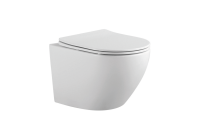 Унитаз подвесной безободковый Aquatek ЕВРОПА 525*360*320 с сиденьем Soft Close белый