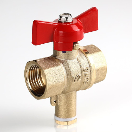 Кран шаровой Valtec Стандарт без покрытия для подключения датчика температуры