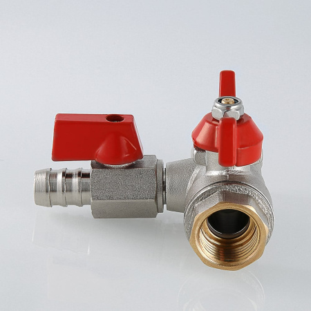 Кран шаровой Valtec с обратным клапаном и дренажом