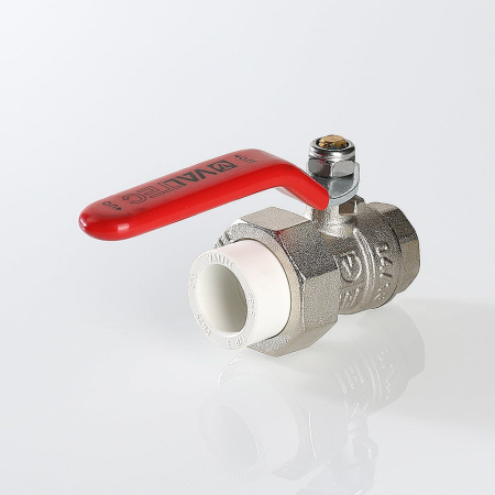 Кран шаровой Valtec латунный с переходом на полипропиленовую трубу 40 х 1 1/4"