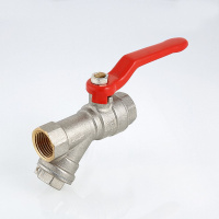 Кран шаровой Valtec Combi со встроенным фильтром и флажковой рукояткой 3/4"