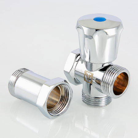 Вентиль-тройник Valtec с удлинителем для подключения сантехнических приборов