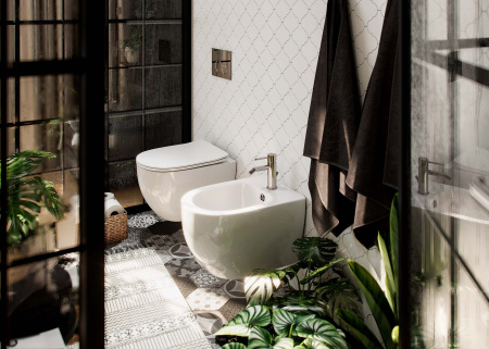 Унитаз подвесной безободковый Aquatek ЕВРОПА 490*360*320 с легкосъемным сиденьем Soft Close