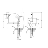 Смеситель Lemark Comfort LM3061C для кухни с подключением к фильтру с питьевой водой
