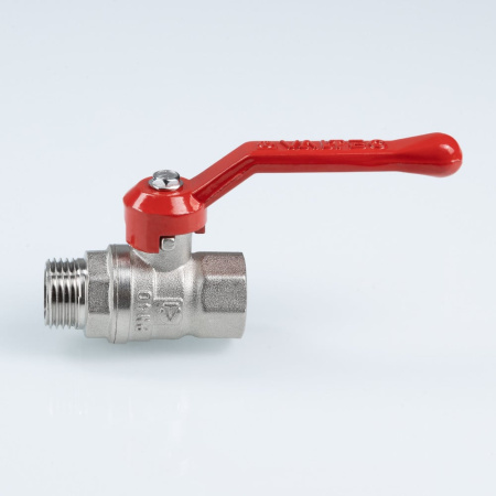 Шаровой кран Valtec Стандарт никелированный (ГОСТ) c флажковой рукояткой и внутренней–наружной резьбой 3/4"