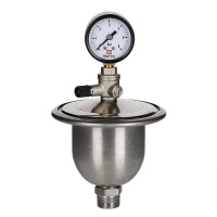 Гаситель гидроударов Valtec мембранный с манометром