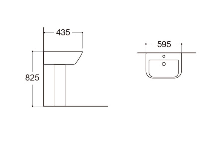 Пьедестал для раковины Aquatek AQ5442-00 180*170*68 белый