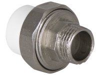 Муфта PPR комбинированная Tebo разъемная наружняя резьба(американка) O-ring 32x3/4"