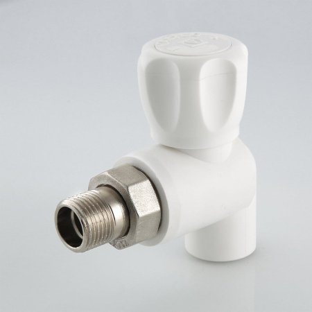 Кран шаровой Valtec полипропиленовый со сгоном угловой 25 мм х 3/4"