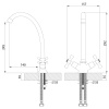 Смеситель Rossinka H02-71 для кухни