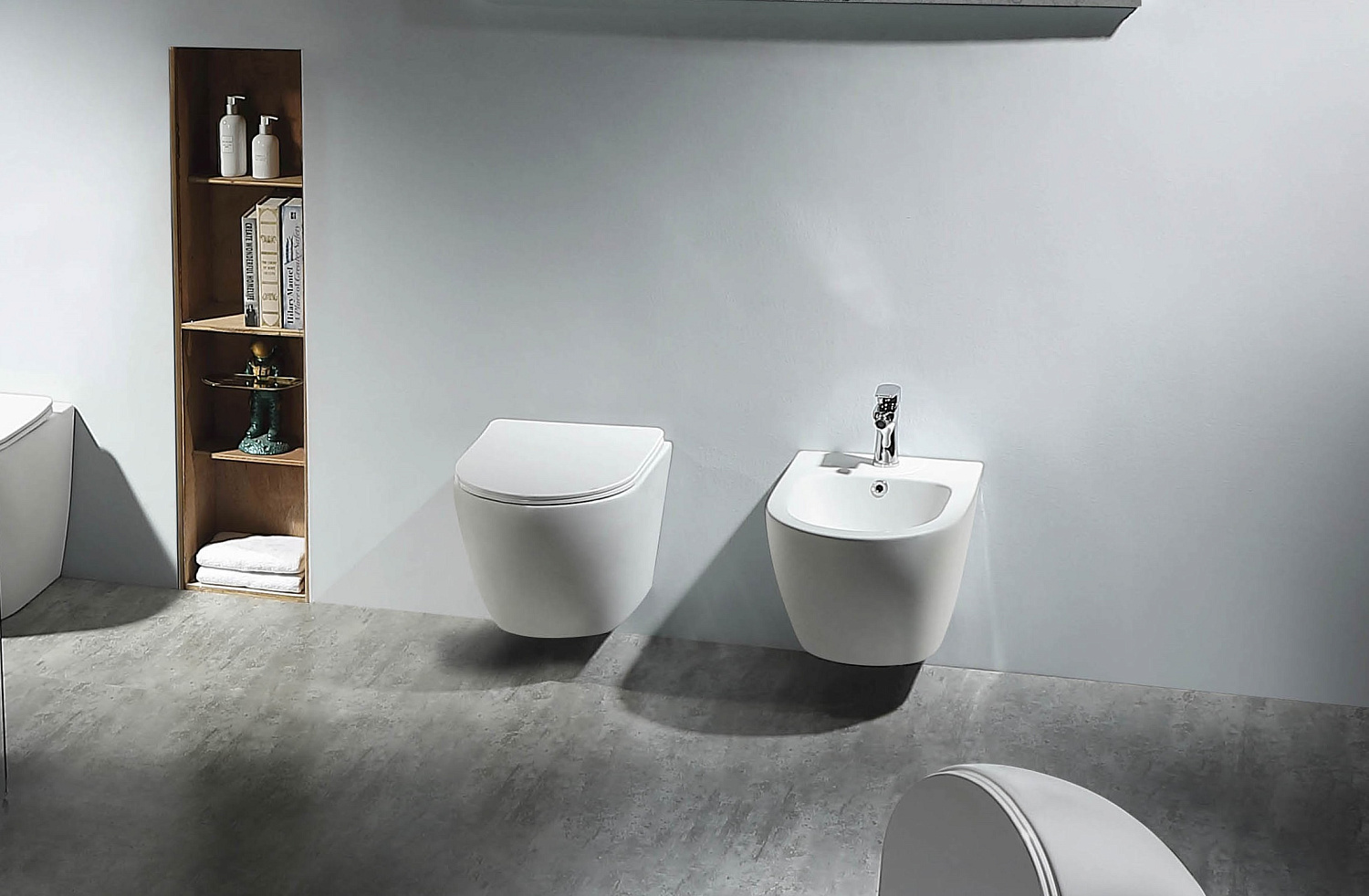 Унитаз подвесной безободковый Aquatek ЕВРОПА 490*360*320 с легкосъемным сиденьем Soft Close