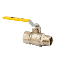 Кран шаровой MVI газовый полнопроходной с ручкой резьба внутренняя-наружная PN25 3/4"