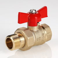 Кран шаровой Valtec Стандарт без покрытия с полусгоном 3/4"