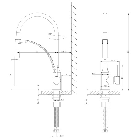Смеситель Lemark Soul LM6007C для кухни