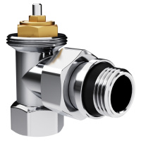 Набор термостатический Royal Thermo Design 1/2"М30х15 Хром угловой