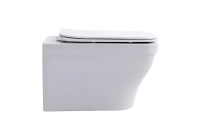 Унитаз-компакт подвесной безободковый Aquatek АМАДЕО 490*365*320 с сиденьем Soft Close