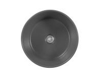 Раковина накладная Aquatek 400*400*165мм серый матовый