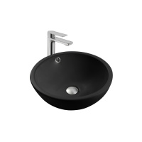 Раковина накладная Aquatek 440*440*175мм черный матовый