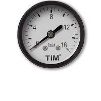 Манометр аксиального подключения Tim 1/4" 16 бар