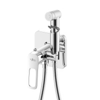 Смеситель Rossinka RS46-51 с гигиеническим душем встраиваемый