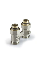 Узел прямой для нижнего подключения радиатора TIM c комплектом адаптеров с шаровым краном 1/2" x 3/4"