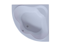 Акриловая угловая ванна Aquatek Галатея 135х135 без гидромассажа, сборно-разборный цельносварной металлический каркас