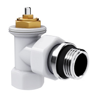 Набор термостатический Royal Thermo Design 1/2"М30х15 Белый угловой