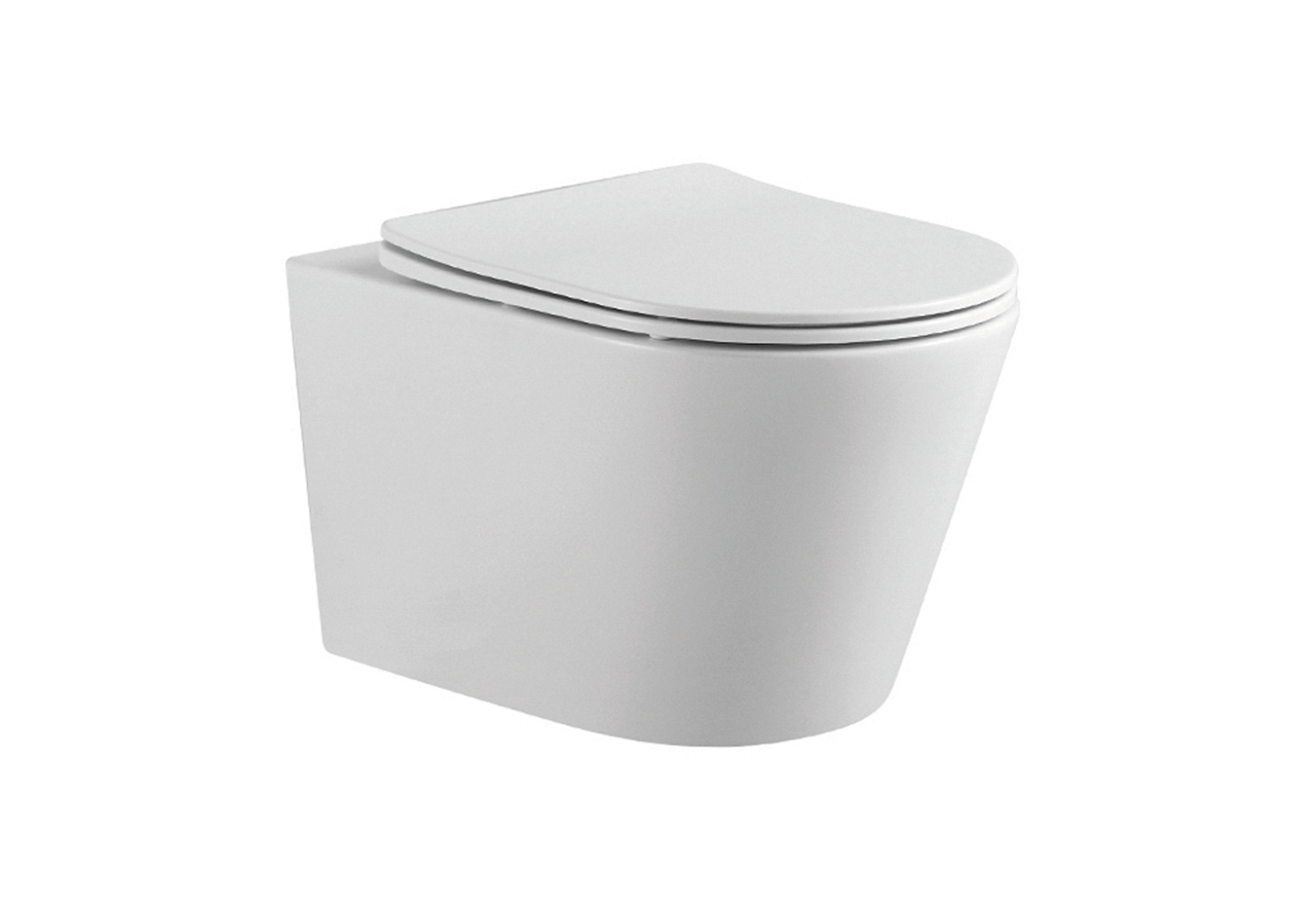 Унитаз подвесной безободковый Aquatek ВЕГА 525*360*320 с сиденьем Soft Close белый