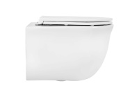 Унитаз подвесной безободковый Aquatek КЛАССИК 490*365*340 с легкосъемным сиденьем Soft Close смыв торнадо