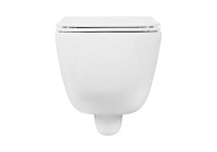 Унитаз подвесной безободковый Aquatek ДИВА 510*350*360 с легкосъемным сиденьем Soft Close