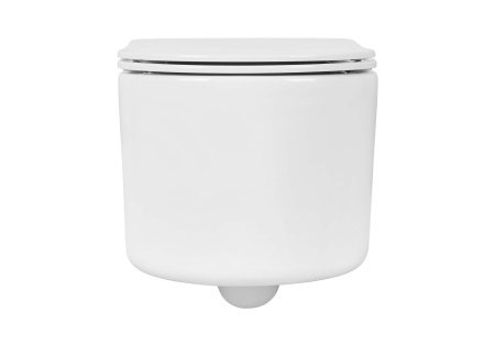 Унитаз подвесной безободковый Aquatek МИЯ AQ2004-00 490*370*340 с легкосъемным сиденьем Soft Close