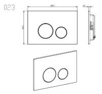 Кнопка смыва для инсталляции Aquatek из нержавеющей стали, титановое золото матовое круглая
