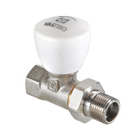 Клапан регулирующий Valtec прямой 1/2" никелированная латунь