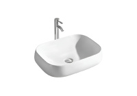 Раковина накладная Aquatek 560*420*140мм белый матовый