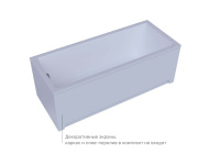 Акриловая прямоугольная ванна Aquatek Eco-Friendly София 70 без фронтального экрана, без гидромассажа, без опоры(каркаса) 170 см