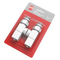 Набор дизайн-вентилей Royal Thermo CUBE осевой 1/2" Белый