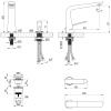 Смеситель Lemark Melange LM4936CW для раковины встраиваемый