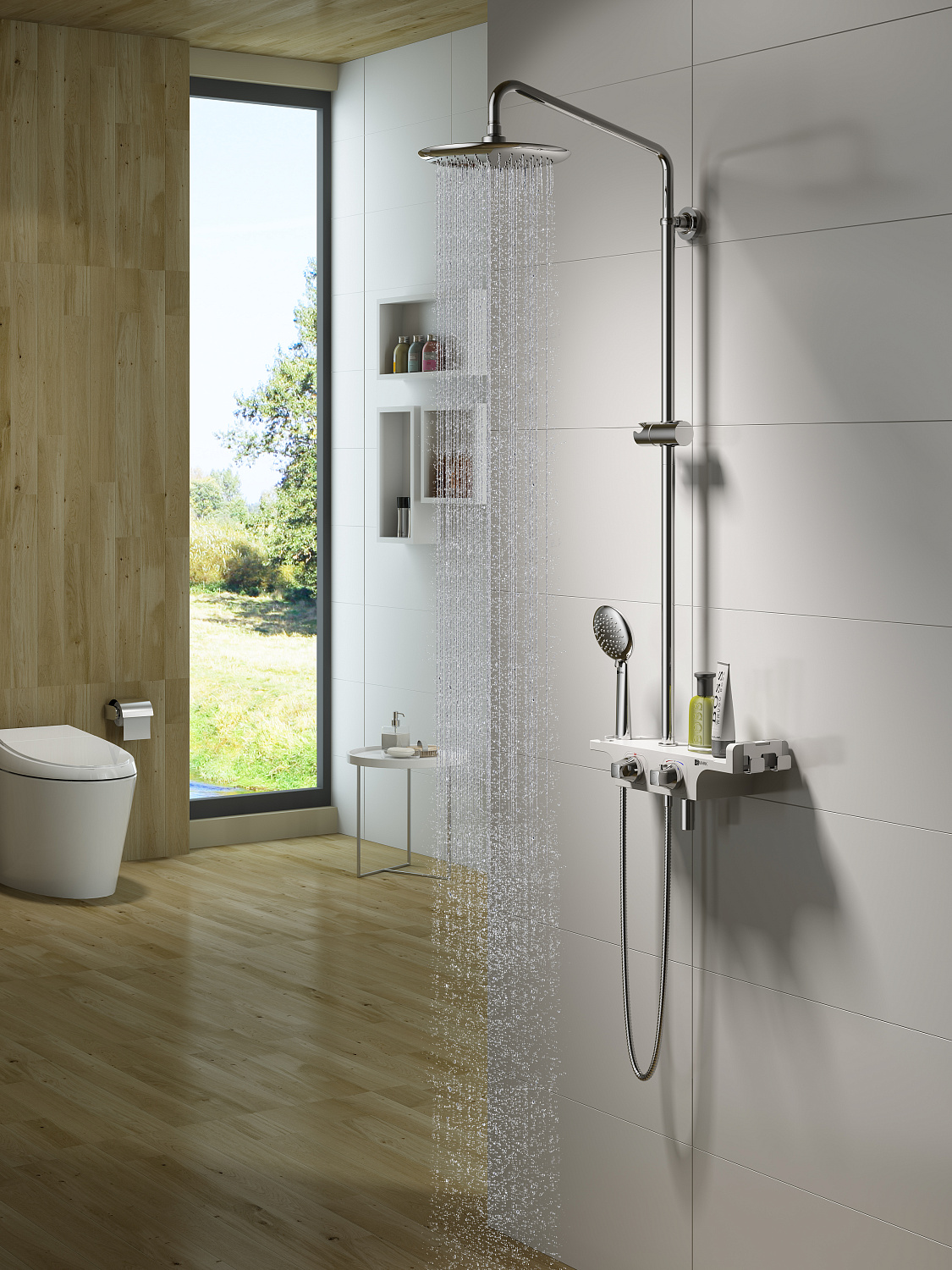 Смеситель Lemark Tropic LM7008С для ванны и душа термостатический