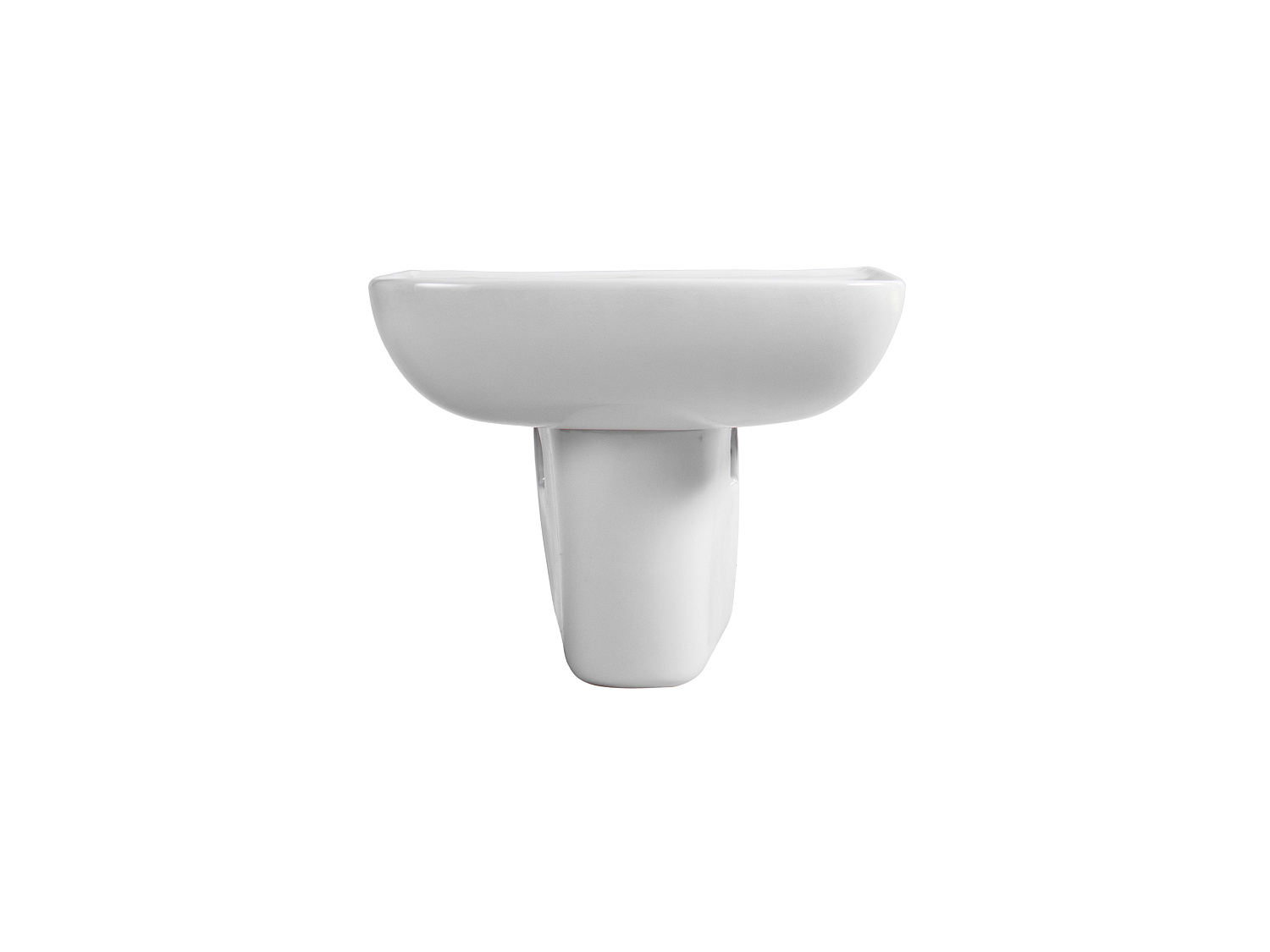 Раковина подвесная Aquatek 540*450 для установки на пьедестал белая