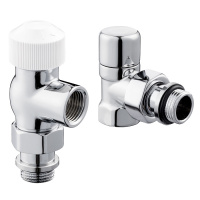 Набор термостатический для радиатора Royal Thermo Design 1/2"М30х15 Хром осевой