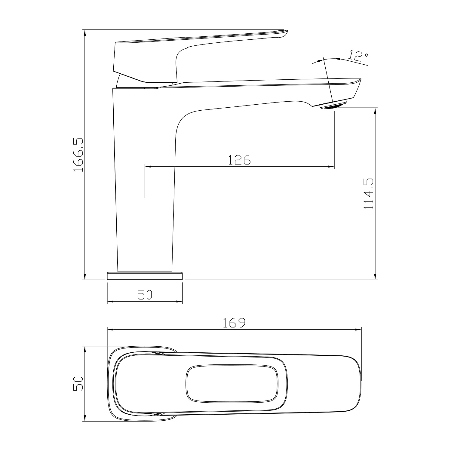 Смеситель Rossinka RS46-11 для раковины
