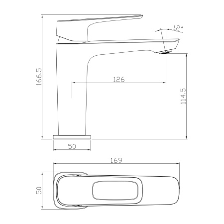 Смеситель Rossinka RS46-11 для раковины