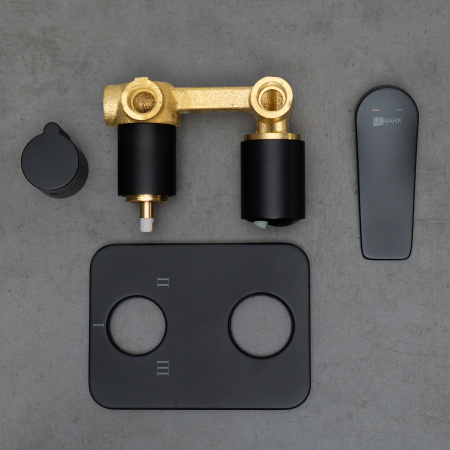 Смеситель Lemark Bronx LM3728BL для ванны и душа встраиваемый