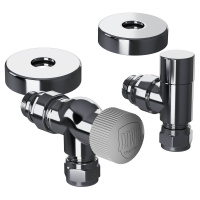 Набор термостатический Royal Thermo Design Pro 15мм М30х15 Хром осевой
