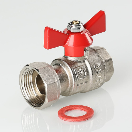 Кран шаровой Valtec с накидной гайкой 1/2" x 3/4"